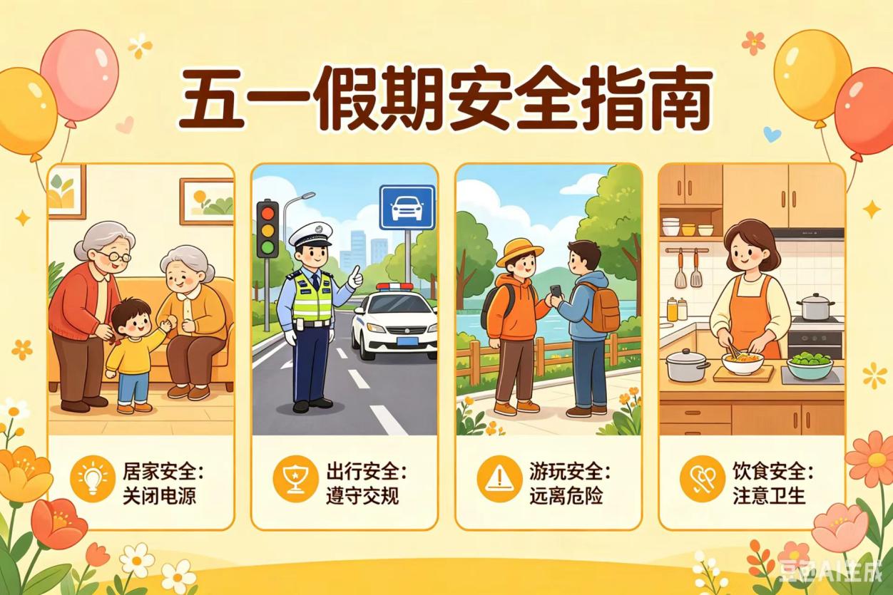 五一安全锦囊请查收｜山海皆可期，安全莫相忘